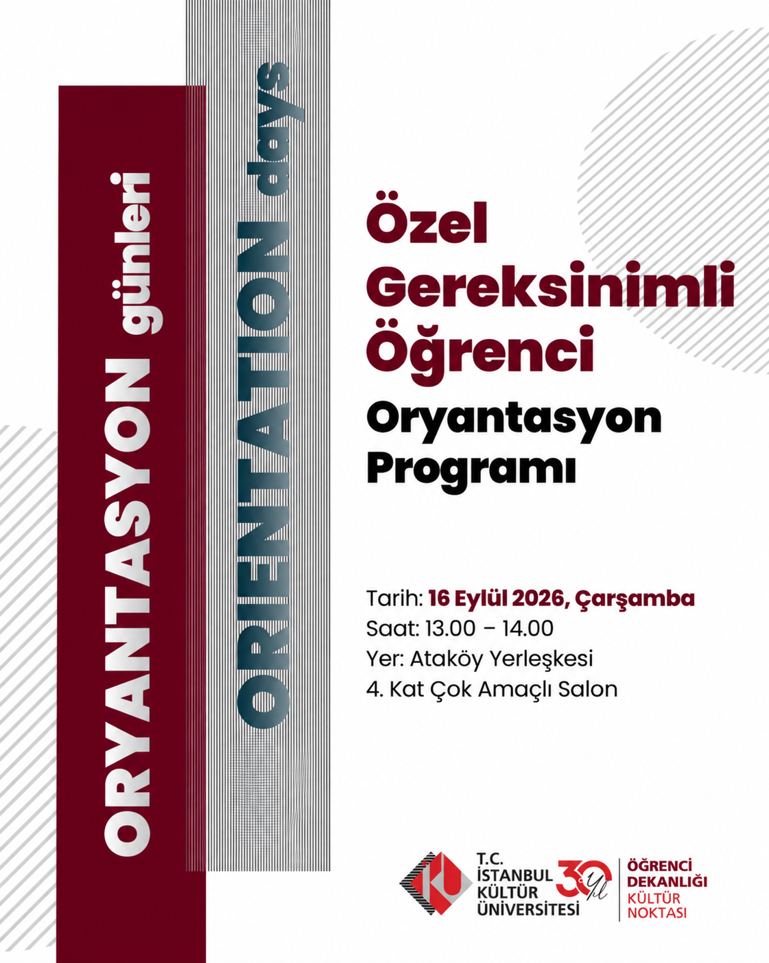 "Özel Gereksinimli Öğrenci Oryantasyon Programı" 