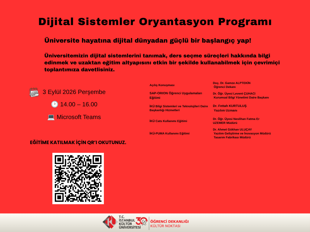 "Dijital Sistemler Oryastasyon Programı"