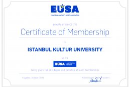 İstanbul Kültür Üniversitesi (İKÜ), Avrupa Üniversite Sporları Birliği (EUSA) Üyesi Oldu